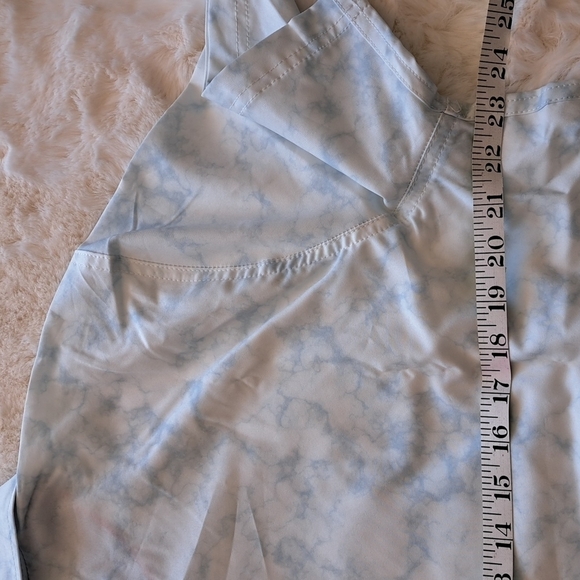 Avalanche Outdoor Supply Co Mens BLUE Button Down Short Sleeve NEW Large - Picture 8 of 9